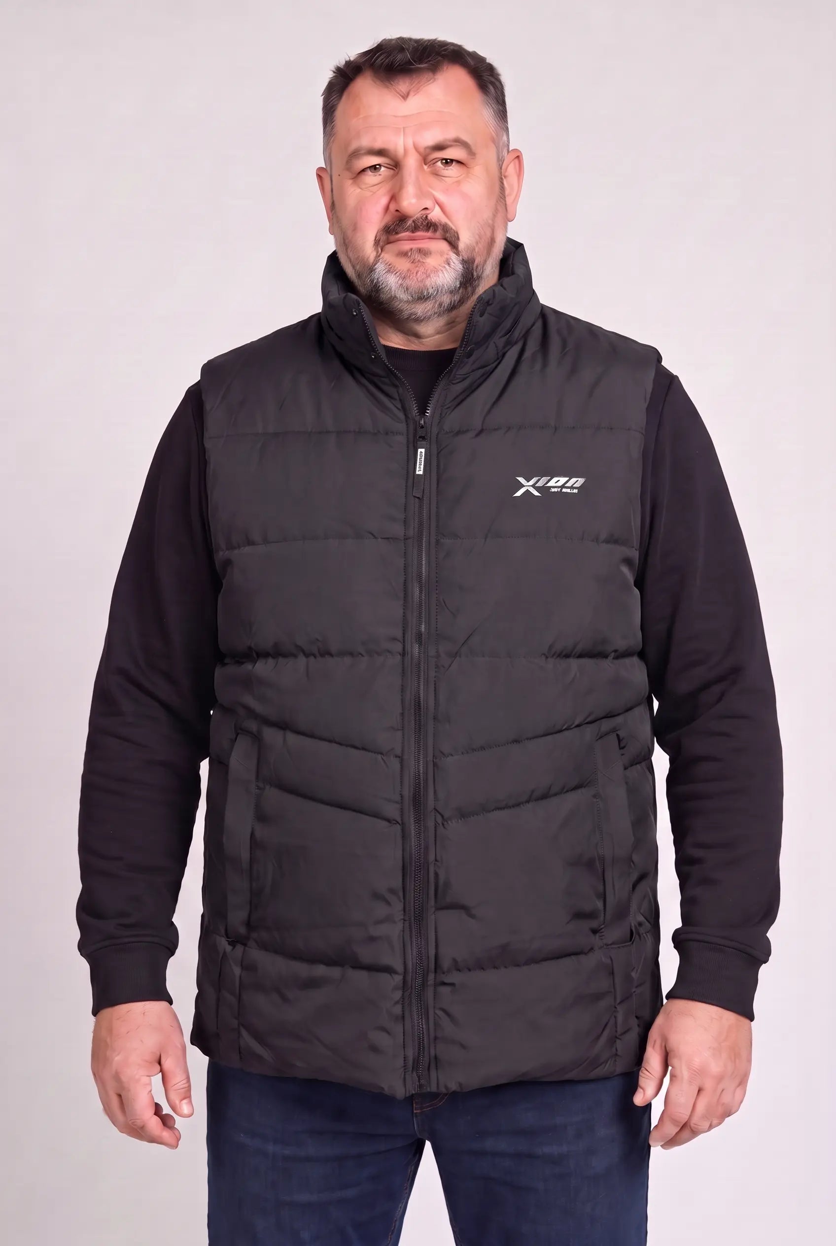 Kamizelka męska bezrękawnik pikowana z kapturem 2XL 3XL 4XL 5XL 6XL zimowa (Kopia) (Kopia)