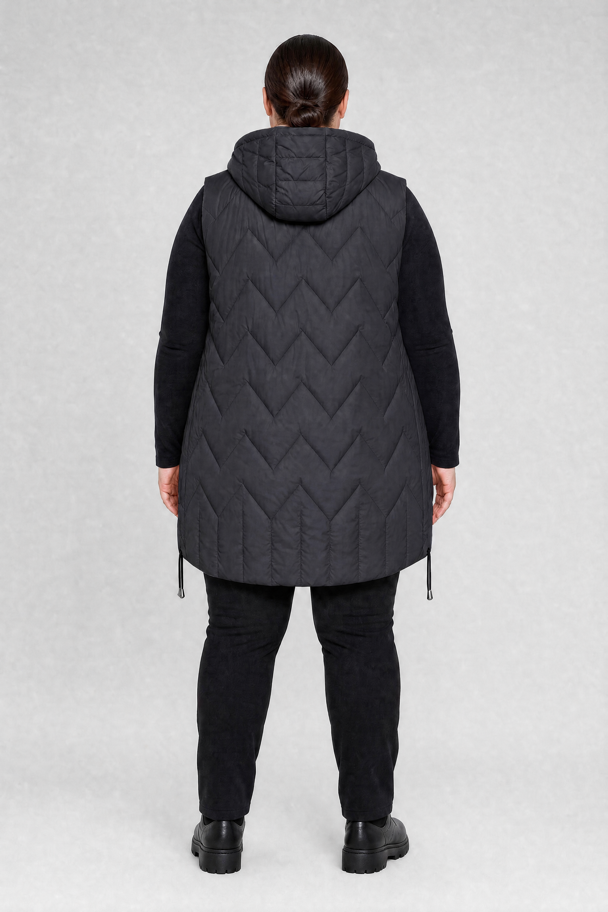 Kamizelka damska długa pikowana duże rozmiary 3XL 4XL 5XL 6XL 7XL