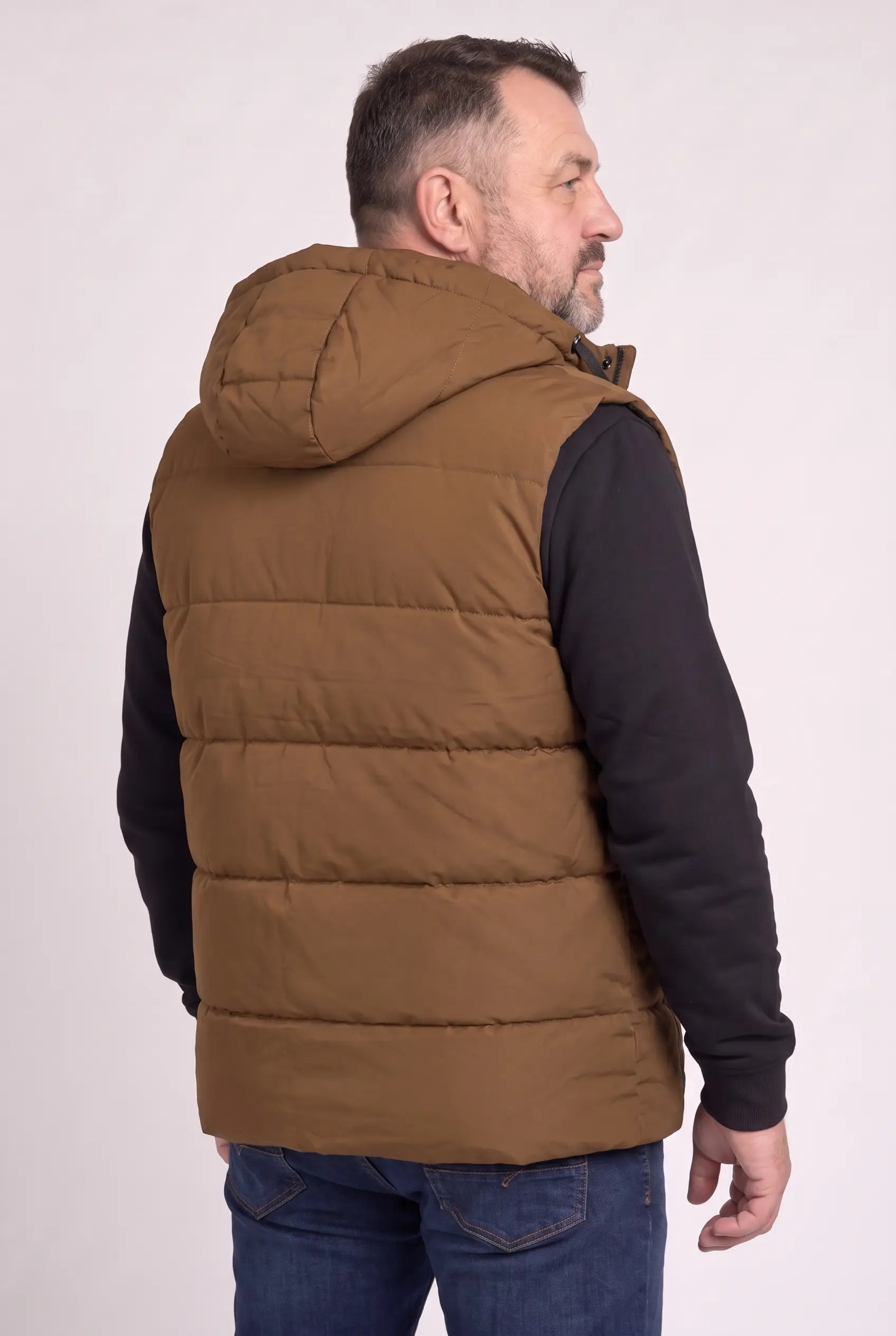 Kamizelka męska bezrękawnik pikowana z kapturem 2XL 3XL 4XL 5XL 6XL zimowa (Kopia) (Kopia)