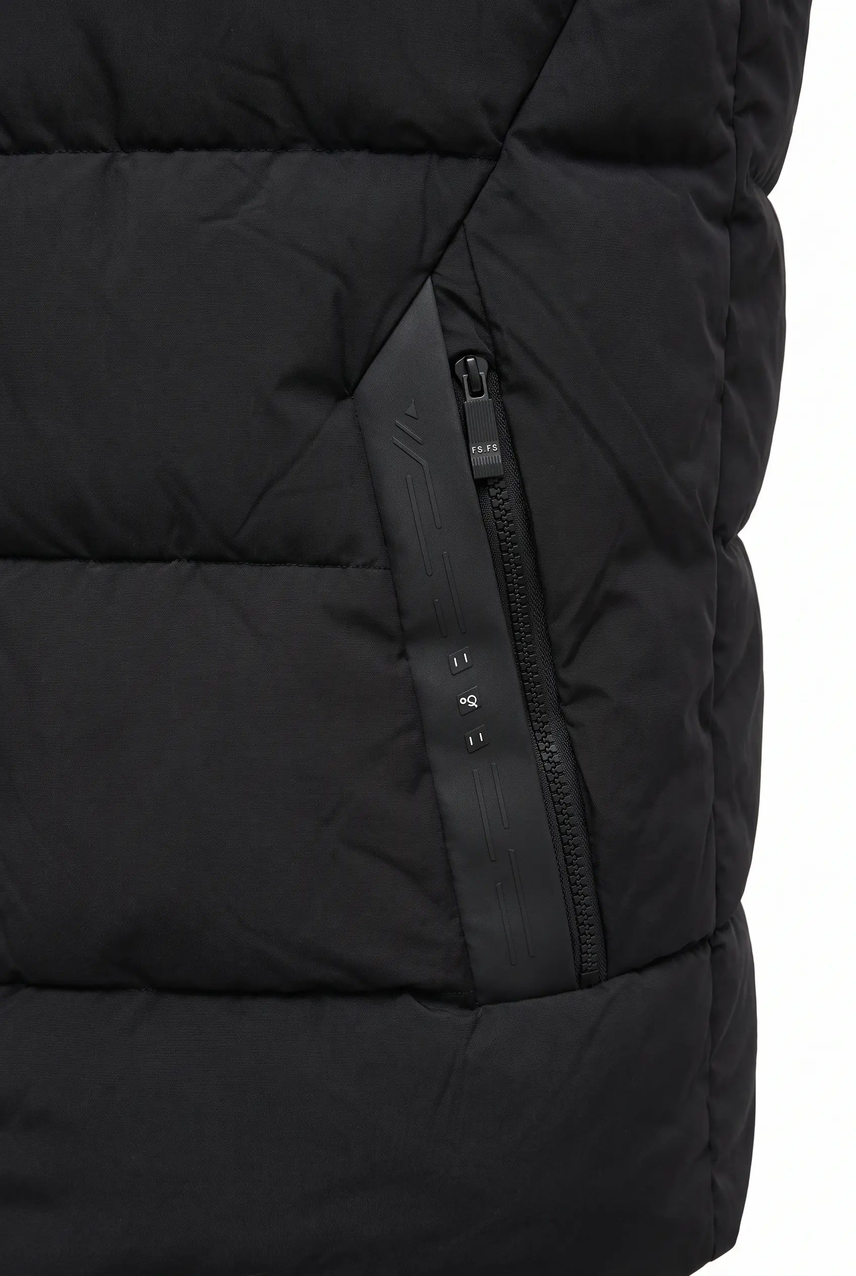 Kamizelka Męska Zimowa Pikowana Bezrękawnik Odpinany Kaptur 2XL-6XL