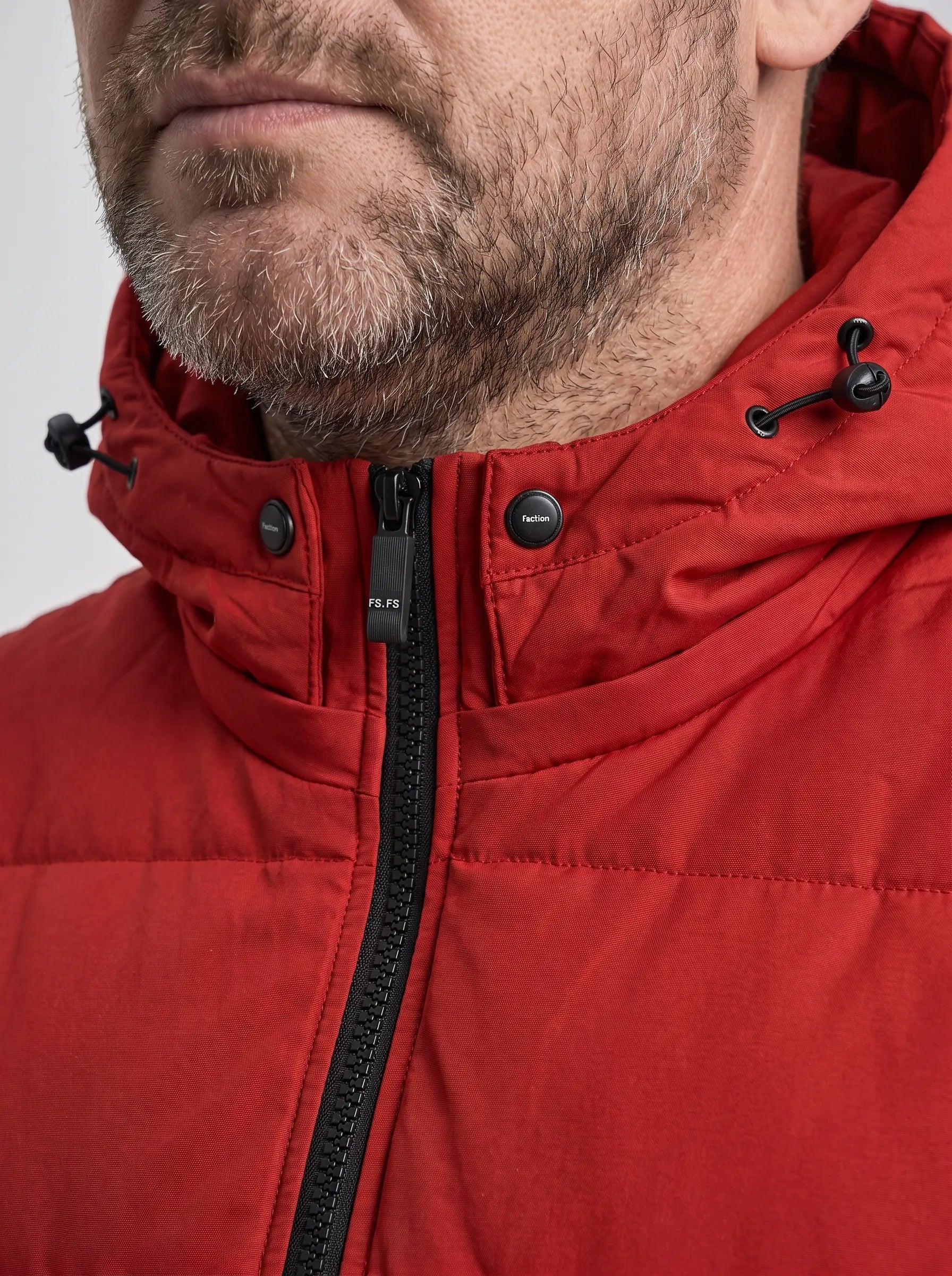 Kamizelka Męska Zimowa Pikowana Bezrękawnik Odpinany Kaptur 2XL-6XL