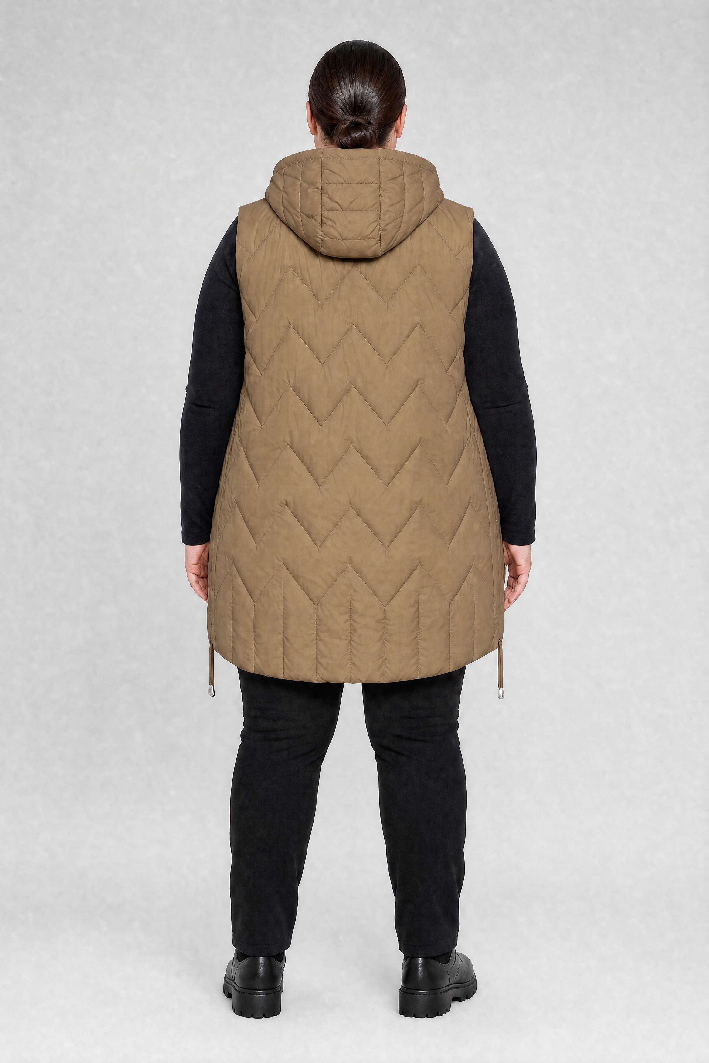 Kamizelka damska długa pikowana duże rozmiary 3XL 4XL 5XL 6XL 7XL