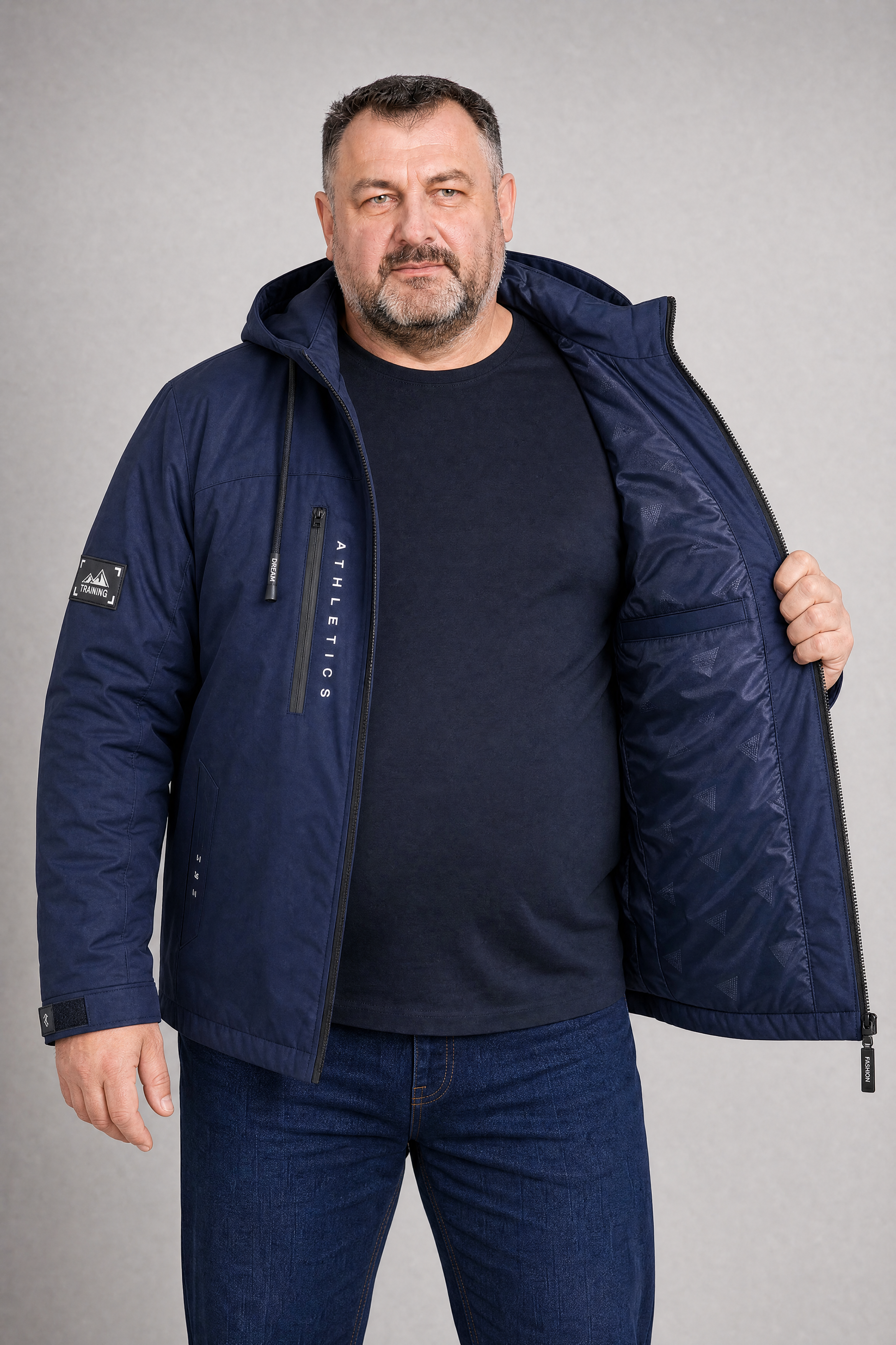 Kurtka męska przejściowa ocieplana duże rozmiary 2XL 3XL 4XL 5XL 6XL